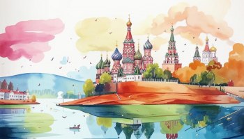 Куда мечтают поехать российские дети: ТОП-10 мест России по версии юных художников